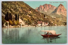 Oria Val Solda Ceresio Scenic View Vintage Postcard