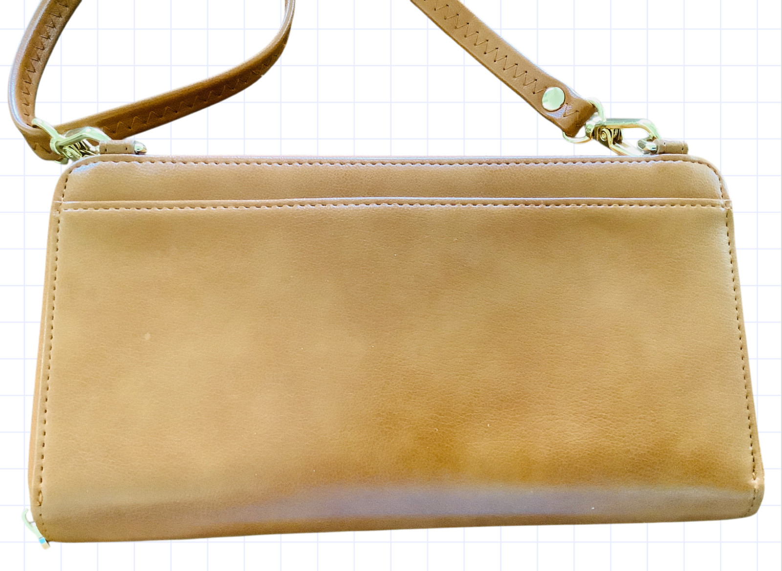 RONSIN Wristlet Orhanizer Wallet Crossbody Bag Vegan Leather RFID Blocking