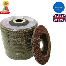Durable 115mm Aluminium Oxide Sanding Flap Disc - 80 Grit, 10 Discs Included 2.00 per disc