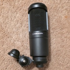 Audio-Technica AT-2020 Cardioid Condenser Microphone Wired XLR Black
