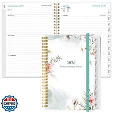 2026 Planner - Weekly Monthly Planner 2026 from January 2026 to D