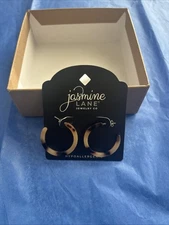 Jasmine Lane Jewelry Hypoallergenic Earrings, 3/4 Hoop, NEW