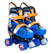 Chicago Skates Boys Adjustable Junior Quad Small, Blue/Black/Orange