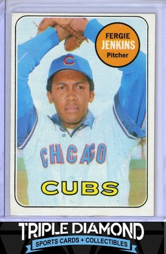 1969 Topps Baseball #640 Fergie Jenkins HOF Chicago Cubs A143