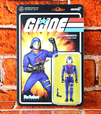 Super7 G.I. Joe Cobra Commander Enemy Leader ReAction Action Figure