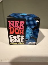 Blue Needoh Fuzz Ball Flower Power Nee Doh Squish Stress Ball Velvet Squeeze