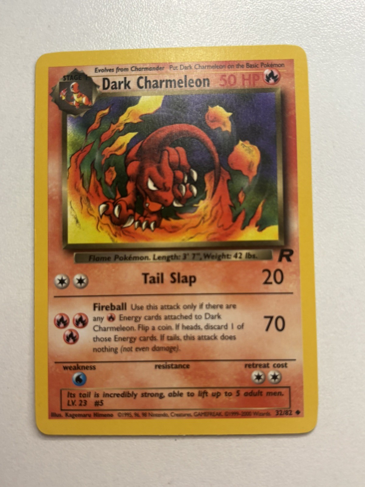 Dark Charmeleon 32/82 Team Rocket Regular Pokemon Rare Vintage Card