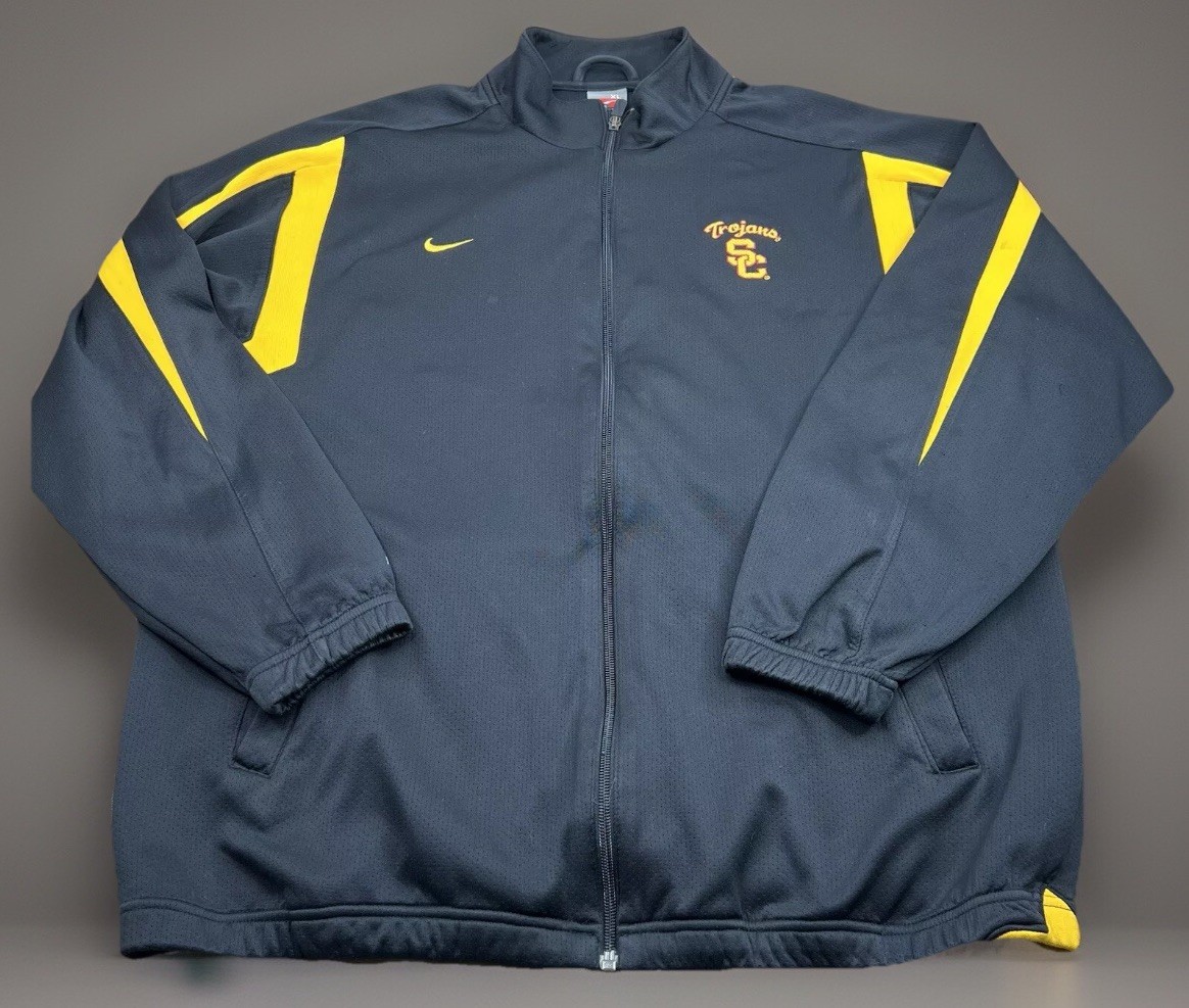 SACAI X NIKE Felpa Vintage Y2K Nike Team Sports USC College Full Zip Track Jacket XL