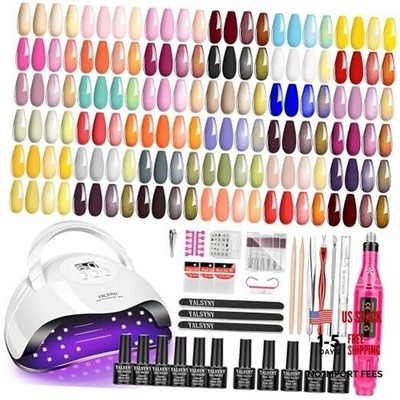 NAIL POLISH KIT with U V Lamp and Drill Starter Kit Gel Nail Polish 36 Colors