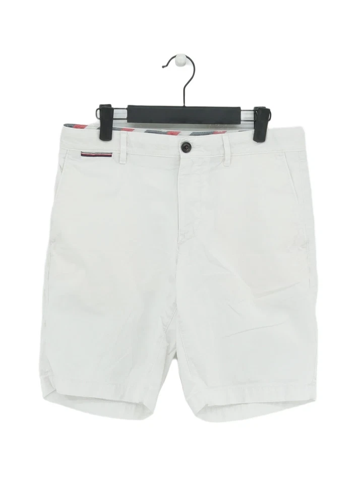 Tommy Hilfiger Women's Shorts W 32 in White 100% Cotton Paperbag