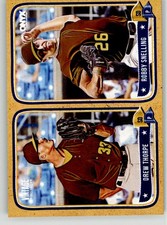 Drew Thorpe / Robby Snelling PR150 2024 Onyx Vintage Yellow Bordered Padres