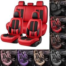 Full Set Faux Leather Seat Covers For Toyota 4runner 5-seat Front Rear Protector Full Set Faux Leather Seat Covers For Toyota 4runner 5-seat Front Rear Protector