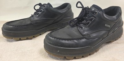 Ecco Mens Track 25 Moc GTX Shoes Black Size 43 EU 9 US Waterproof GoreTex Used