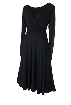 open lace back dress DRESS+ One-Piece Dress, Flare, A-Line, Mid-Calf Length, Sleeves, Waist-Cut, Wedding, Reception, After-Party, Party Dress