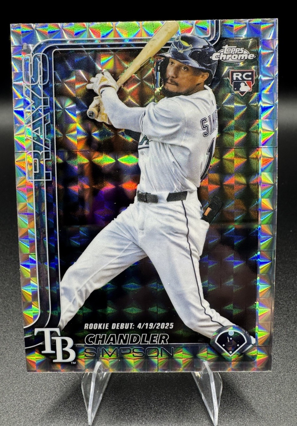 2025 Topps Chrome Update Chandler Simpson Debut RC Geometric Refractor #USC17