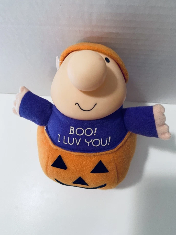 Ziggy Pumpkin Plush Stuffed Animal Toy Tom Wilson 1990 "Boo! I Luv You!" AGC - Image 2 of 4