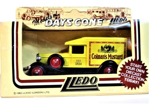 Lledo Models of Days Gone 1936 Packard Delivery Van Yellow Coleman's Mustard Car - Afbeelding 1 van 21