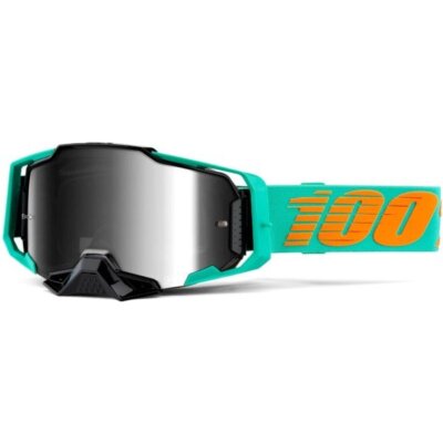100 % Armega Brille MX Clark silberfarbene verspiegelte Gläser