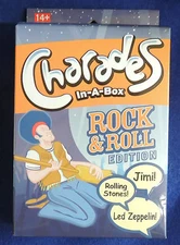 Charades In-A-Box Rock & Roll Edition 1960's-70's Rolling Stones Led Zeppelin ++