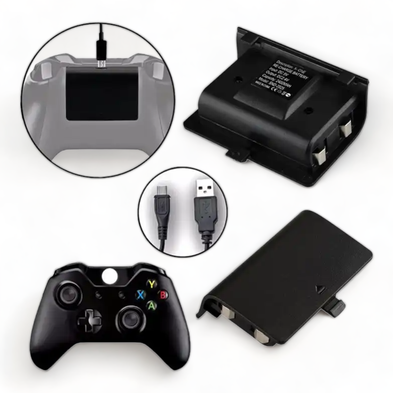 Xbox One Controller Rechargeable Battery Pack Play and Charge Kit eBay