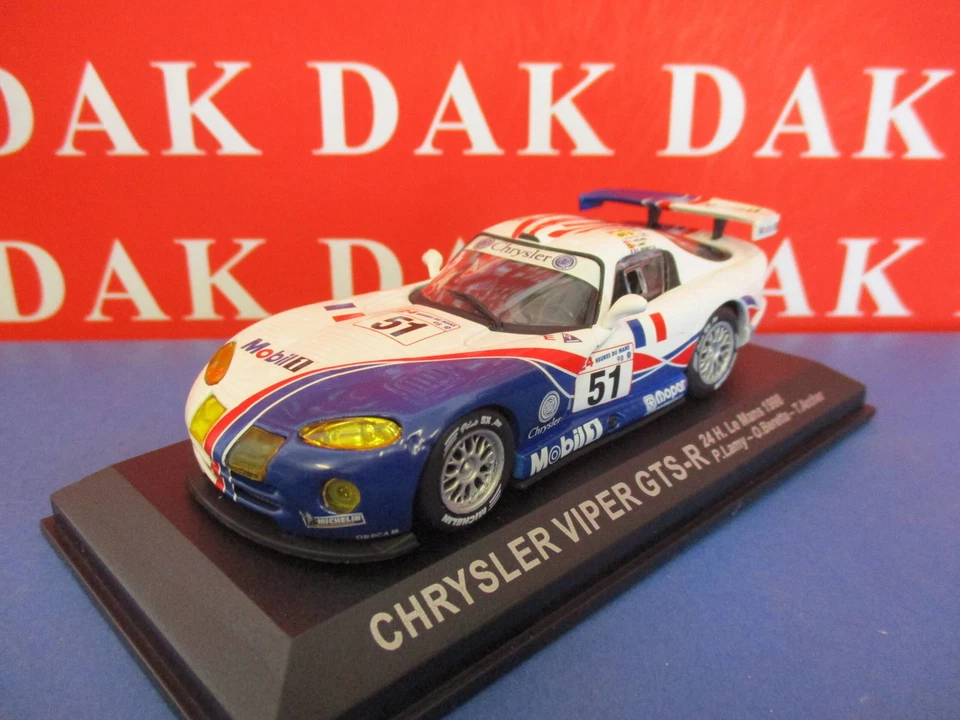 Die cast 1/43 Modellino Auto Chrysler Viper GTS-R  24H Le Mans 1998 D. Lamy - Immagine 2 di 4