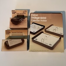 NEW Vintage 80 s Eldon Office Desk Set 3 Pcs ...