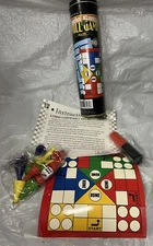 NEW SEALED!! ~ 2in1 ~ Travel Ludo  Game And Mill Game IN METAL TIN