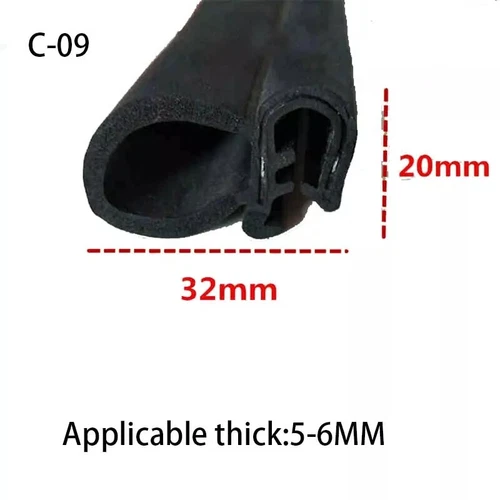 EPDM Rubber U-Shape Edge Trim Sealing Strip Car Door Guard Seal Edging Protector - Picture 22 of 64