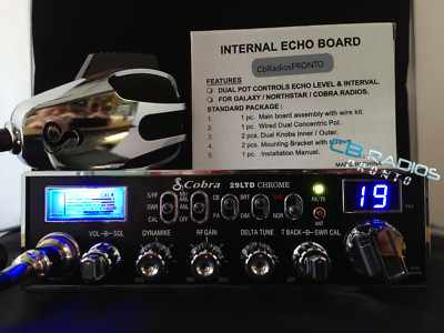 Cobra 29 LTD Chrome AM/FM CB Radio - PERFORMANCE TUNED + ECHO BOARD
