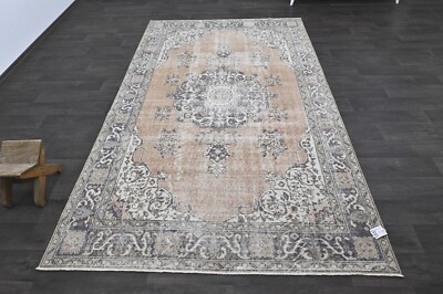 Oushak Türkisch Vintage Teppich 6x10 Kelim Rug Anatolisch Handarbeit Boho Dek...