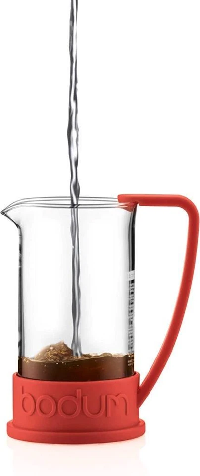 Bodum Brazil French Press Coffee Maker Cafetiere 8 Cup 1.0L 34oz Red - Image 4 of 4