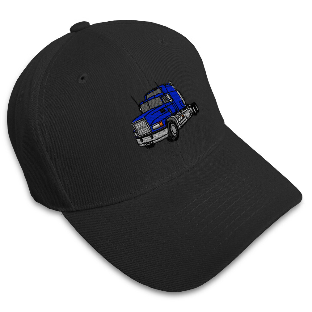 Baseball Cap Royal Blue Semi Truck Driver Embroidery Dad Hats for Men  Women