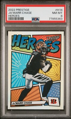 2022 Panini Prestige Ja'Marr Chase Heroes #H-14 Cincinnati Bengals
