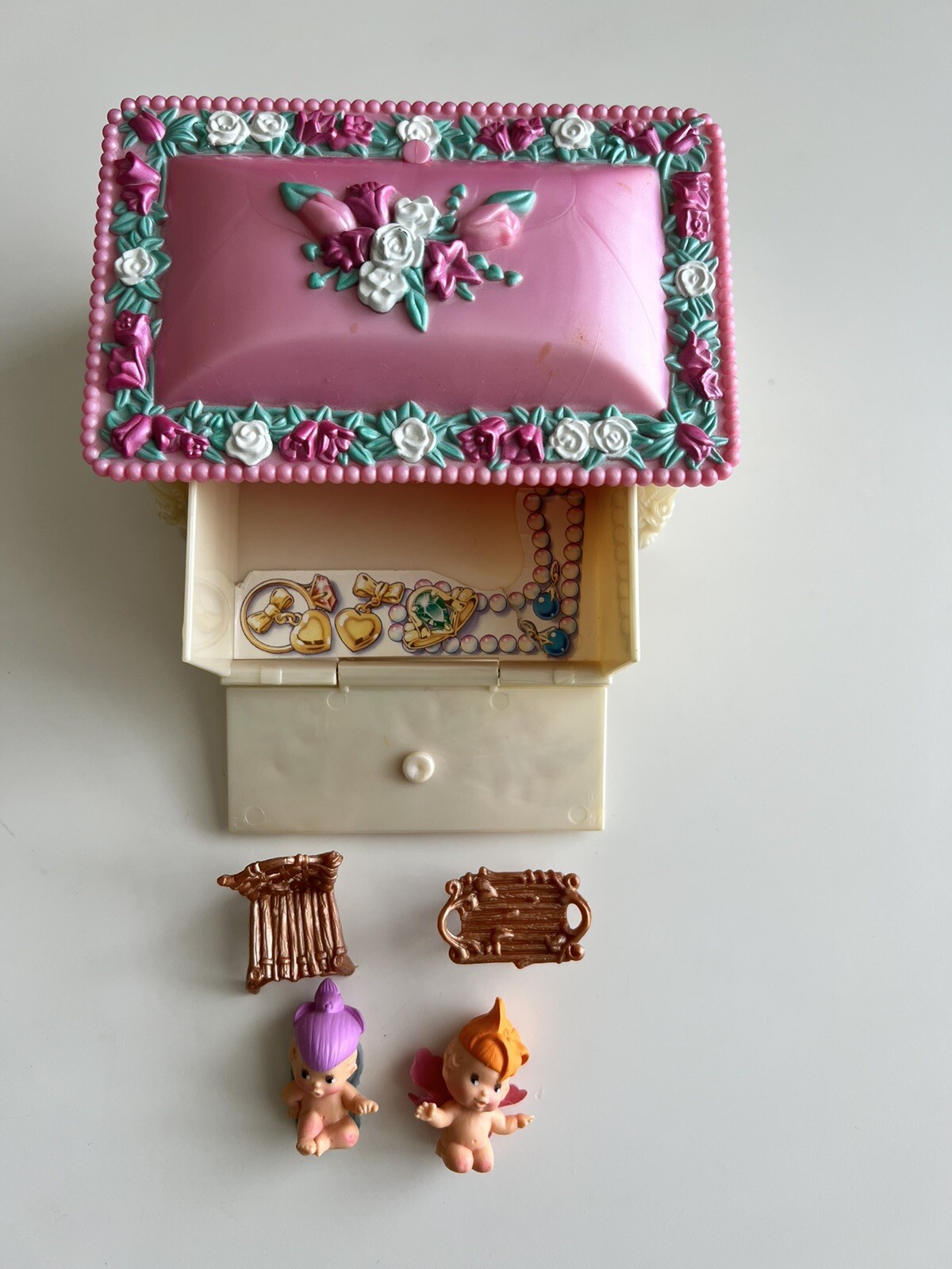 Vintage 1993 Kenner Fairy Winkles Cozy Keepsakes Jewelry Box Fairy