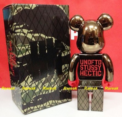 Medicom Bearbrick Undefeated UNDFTD x Stussy Hectic Full Metallic 