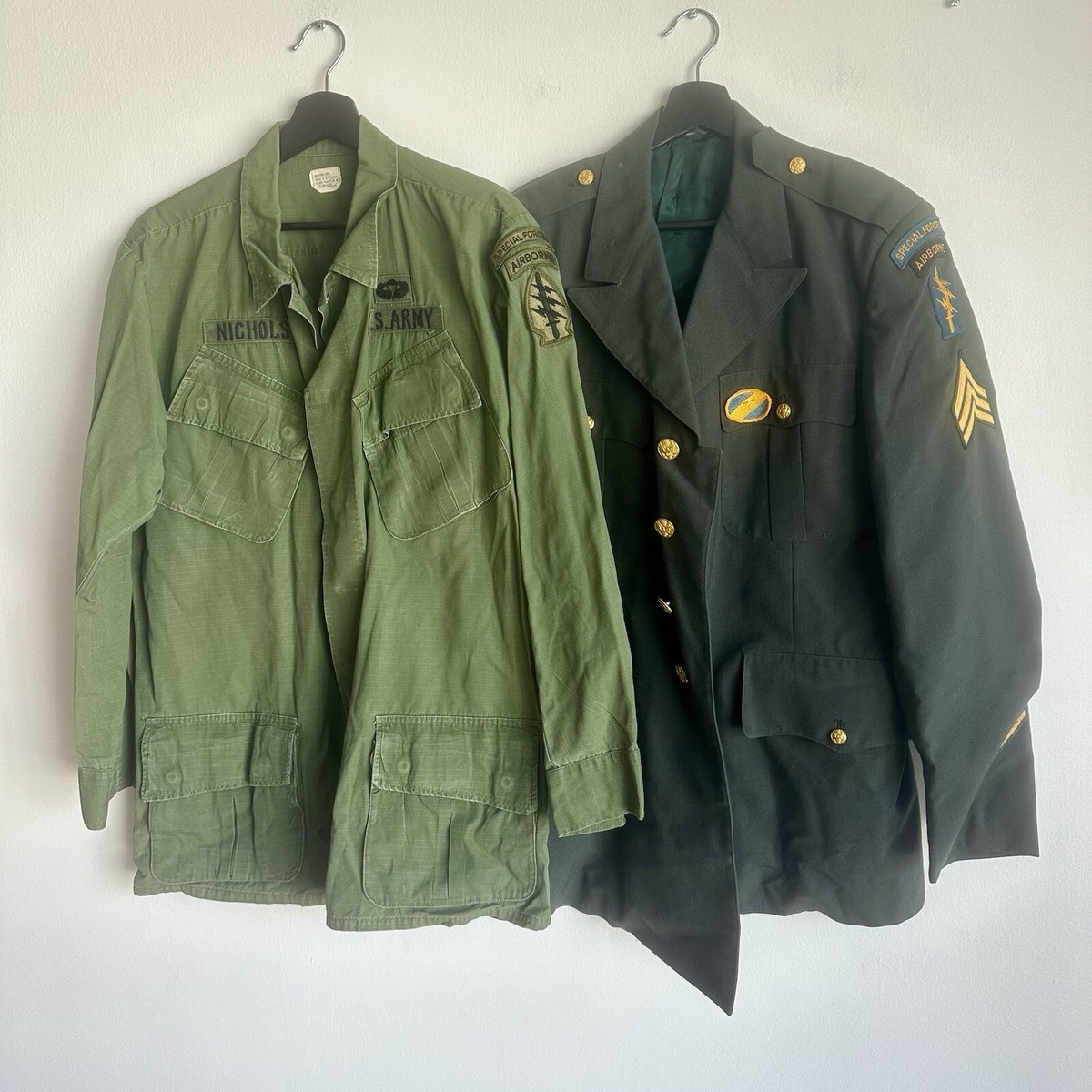 Vietnam War Named Special Forces Tropical Jacket & Dress Uniform