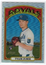 2021 Topps Heritage High #659 Tyler Zuber Chrome Refractor #047/572 RC