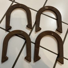 Vintage Lot of 4 RODEO Steel Forging 2.5 lbs Horseshoes 2 Each 1 2