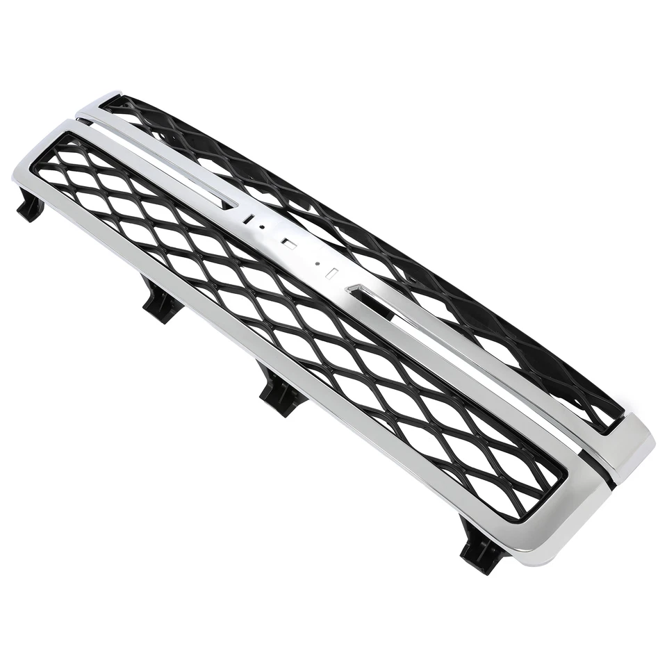 Grille Assembly For 2011-2014 Chevy Silverado 2500 HD /3500 HD Black Chrome - Image 3 of 4