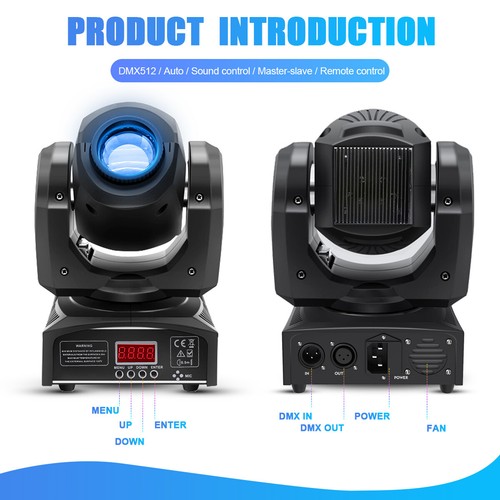 120W Moving Head Stage Light RGBW LED Beam DMX Gobo DJ Disco Party Show Light US - Picture 3 of 9