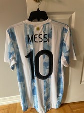 argentina lionel messi 2021 team issued friendly jersey (please read description