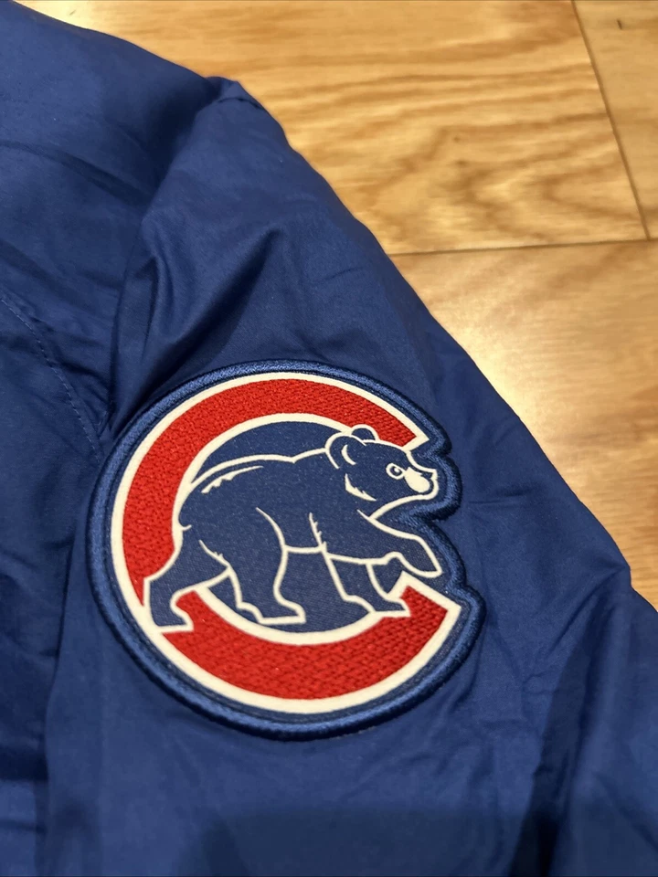 Nike MLB Chicago Cubs Dugout Men's Full-Zip Down Jacket Sz L NKAU Baseball Blue - Image 4 of 4