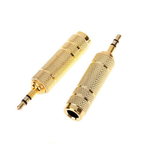 2PCS 3.5TB 6.5mm 6.35mm Male To Feamle Audio Cable Adapter 6.5 6.35 Jack - Picture 1 of 12