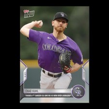 2022 Topps Now #421 Chad Kuhl Rockies (PR-327)
