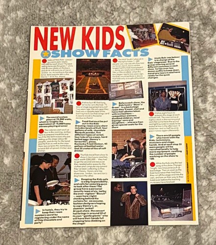 NEW KIDS ON THE BLOCK Live In The USA Fold-Out Poster Magazine Special - Picture 4 of 4