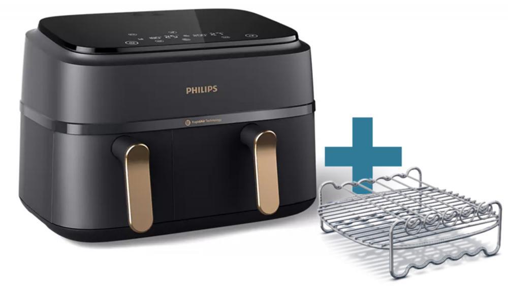 3161865 Philips Philips 3000 series NA352/04 Airfryer mit zwei Körben - Heißluft