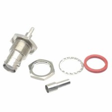 Coax Connector Reverse Polarity RP-BNC Female Bulkhead Crimp RG174 RG316 LMR10