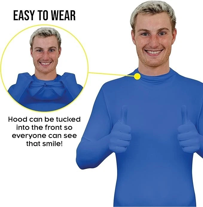 Traje Morphsuit para Adultos Azul Segunda Piel Body Traje Halloween Disfraz M - XXL Foto 3 de 4