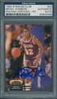 1992/93 Stadium Club #32 Magic Johnson PSA/DNA Authentic Autograph Signed *5566