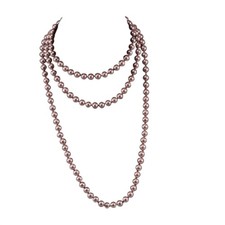 1920s Gatsby Imitation Pearl Necklace Pearl Strands Flapper Beads Necklace for W
